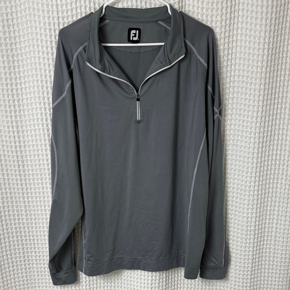 FootJoy Men's Gray Quarter Zip Jacket XL